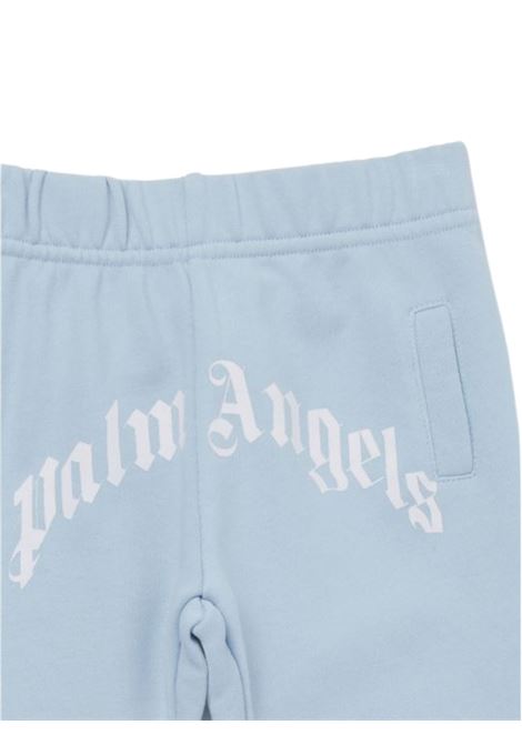 Pantalone neonato azzurro in cotone PALM ANGELS | PBXD003S24FLE/DELAZZURRO